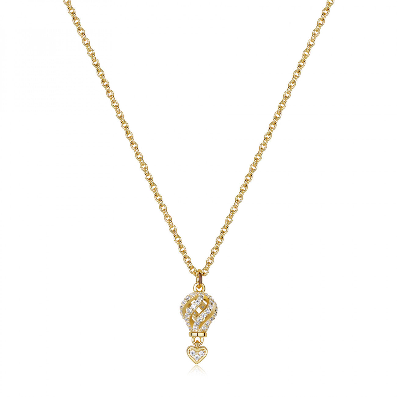 Collana Rosato Mongolfiera gold