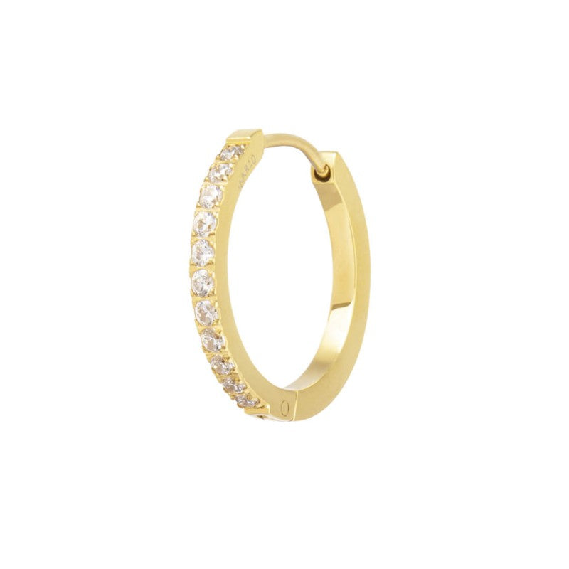 Mono orecchino Marlù a cerchio 2cm con zirconi