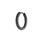 Mono orecchino Marlù a cerchio 1,7 cm trama diamantata