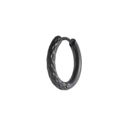 Mono orecchino Marlù a cerchio 1,7 cm trama diamantata