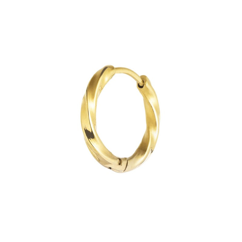 Mono orecchino Marlù a cerchio ritorto 1,7 cm