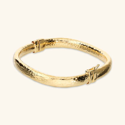 Bracciale donna Etrusca Rigido Quadrato Martellato