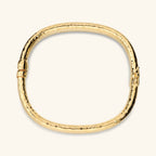 Bracciale donna Etrusca Rigido Quadrato Martellato