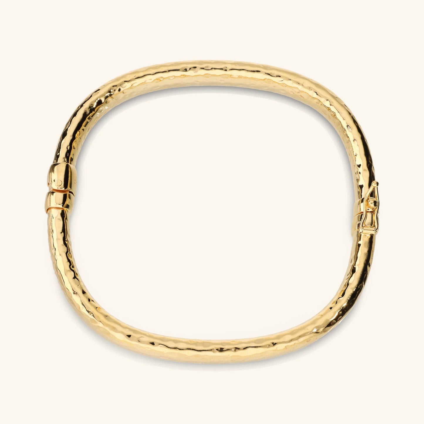 Bracciale donna Etrusca Rigido Quadrato Martellato