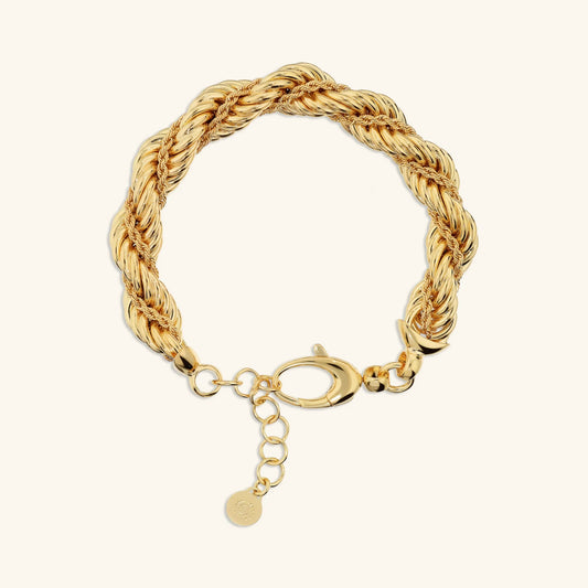 Bracciale donna Etrusca Doppia Catena Corda