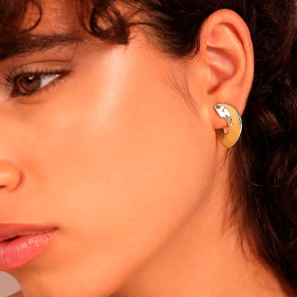 Orecchini donna Etrusca a Lobo Martellati Design Semi-Cerchio