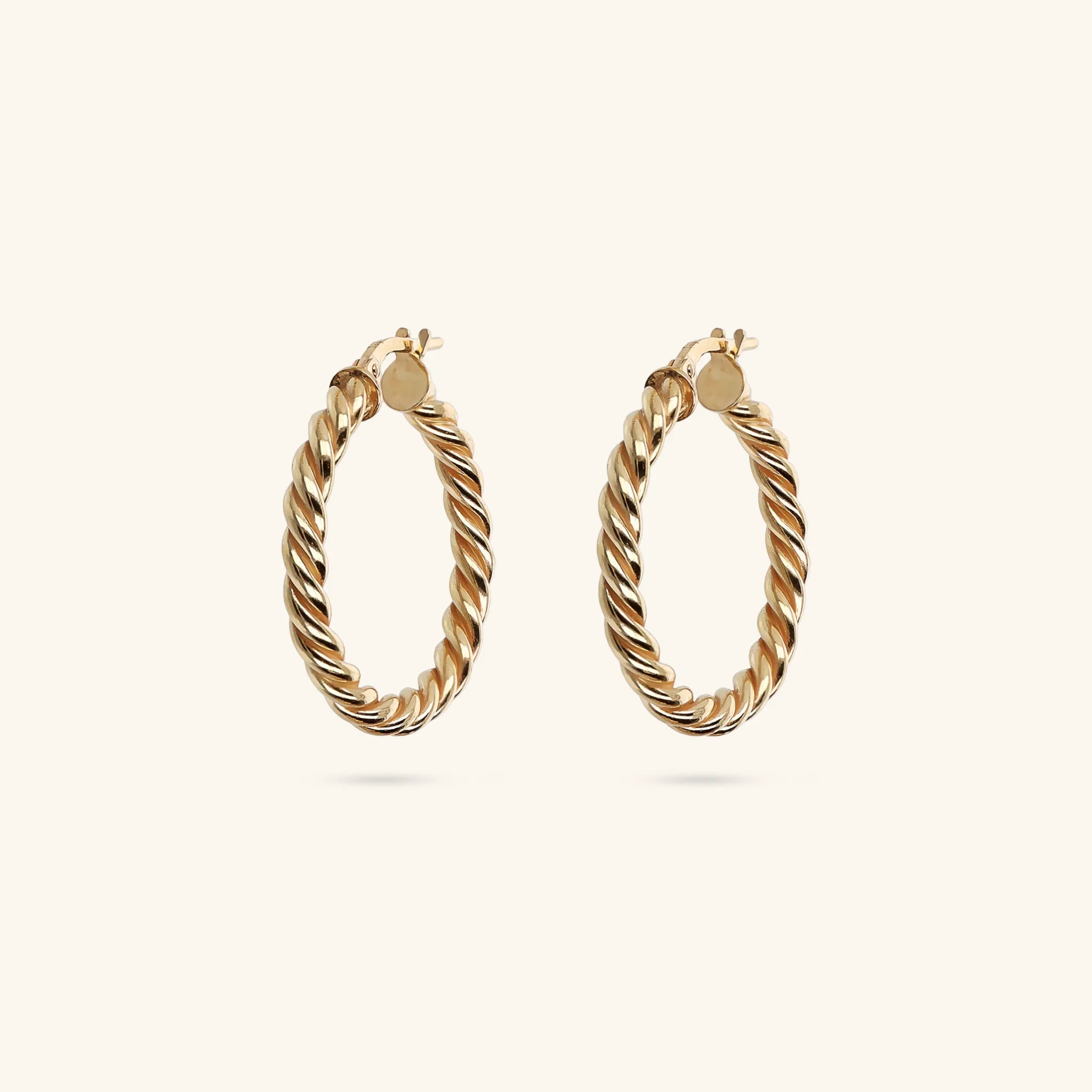 Orecchini donna Etrusca  a Cerchio Design Treccia