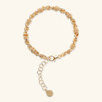 Bracciale donna Etrusca Catena Corda con Rondelle