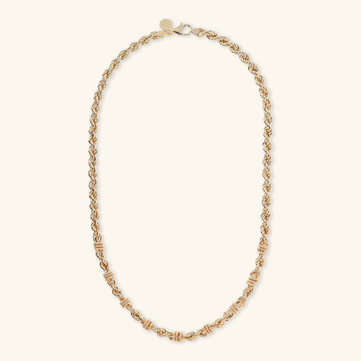 Collana donna Etrusca Catena Corda con Rondelle