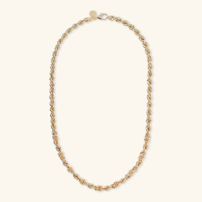 Collana donna Etrusca Catena Corda con Rondelle