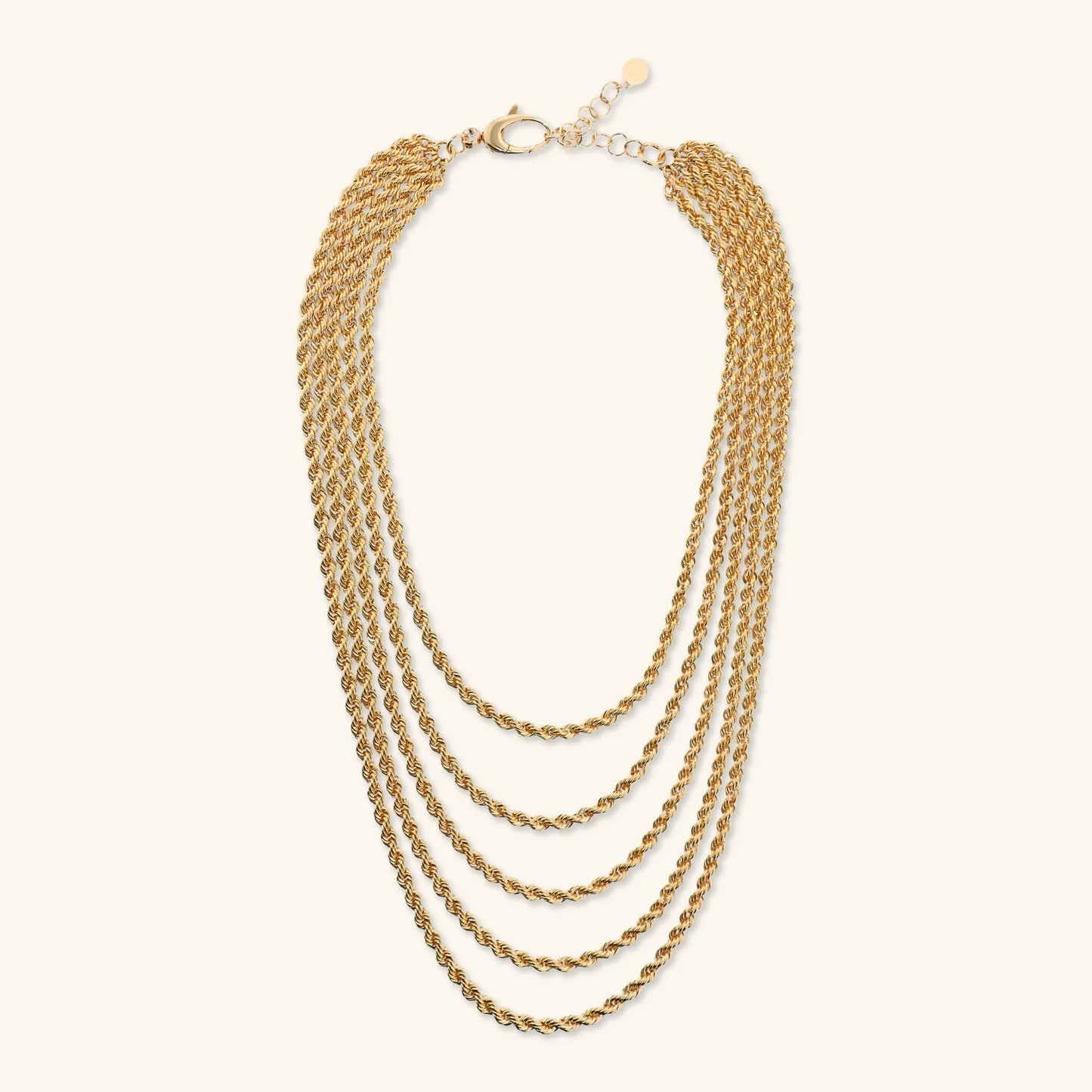 Collana donna Etrusca Multifilo Graduata Maxi Catena Corda