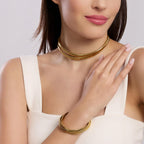 Collana Kidult donna dorato con doppia catena
