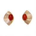 Orecchini Diamond Accessori donna Corallo mediterraneo Bordeaux