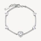 Bracciale argento Fancy Cuore Infinite White