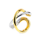 Anello Marlù Donna incrociato bicolore