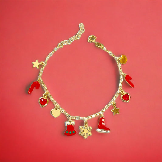 Bracciale Rocce donna Rosso Natale