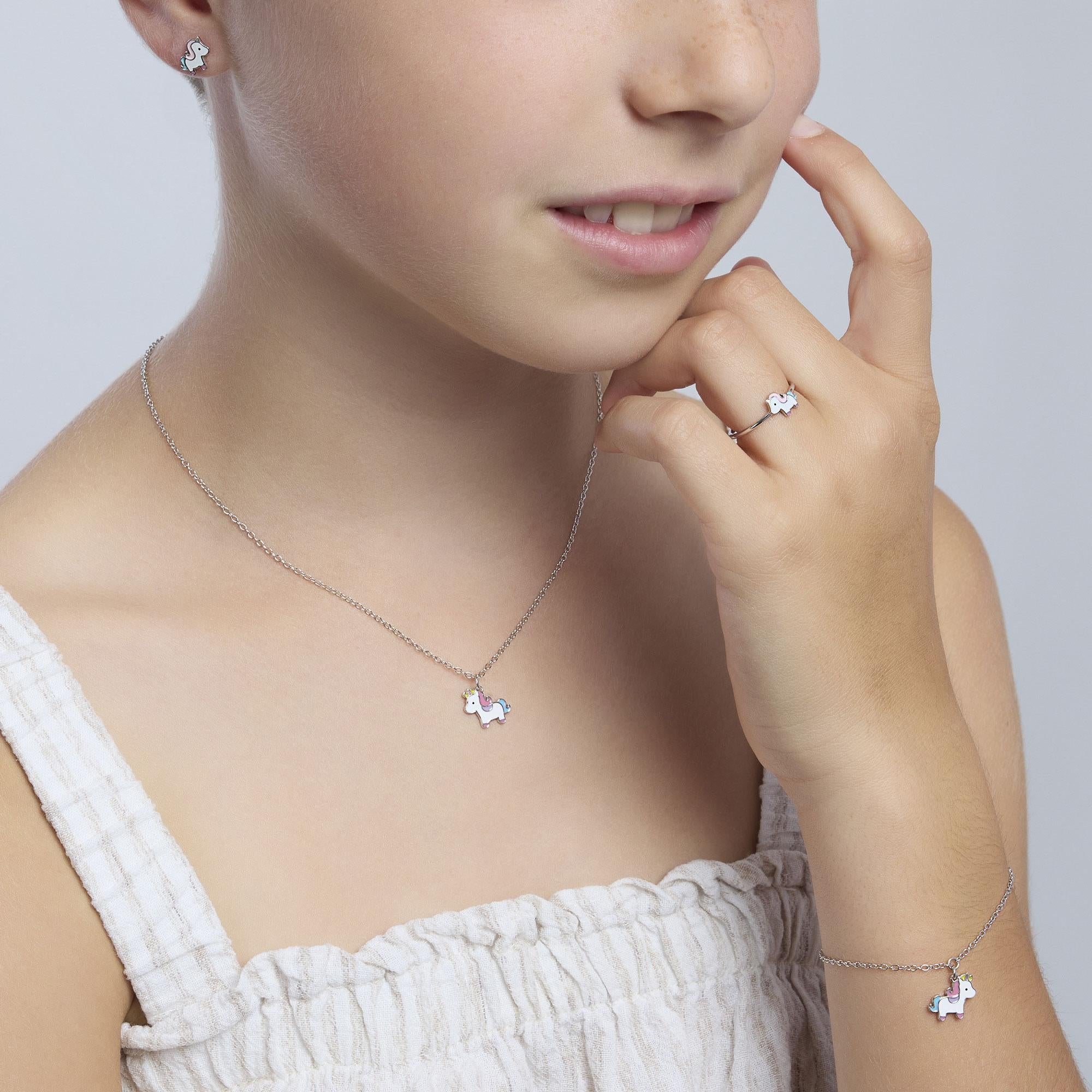 Collana Mabina Junior unicorno magic