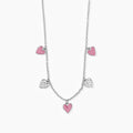 Collana Mabina Junior cuori pendenti