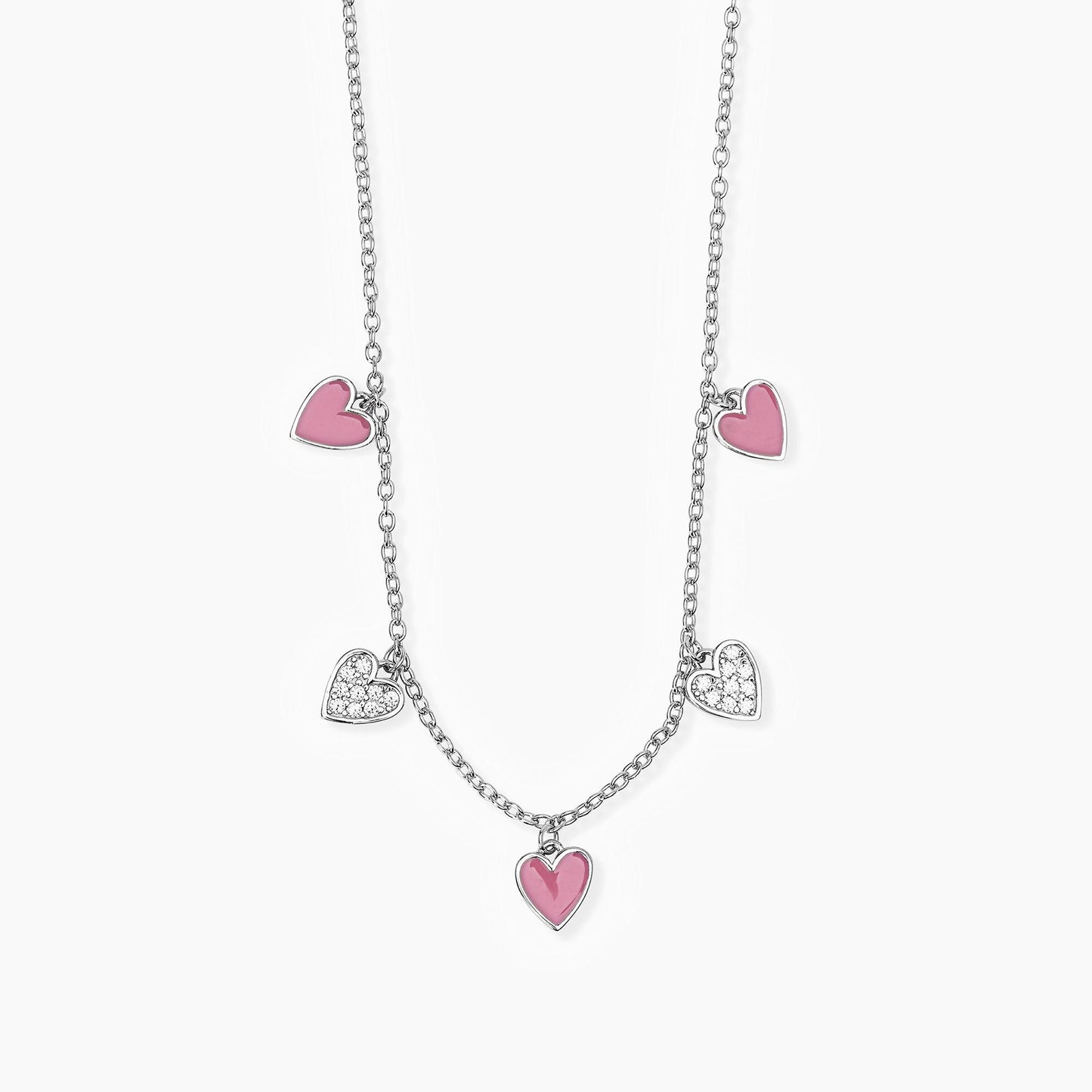 Collana Mabina Junior cuori pendenti