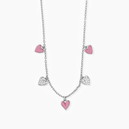 Collana Mabina Junior cuori pendenti