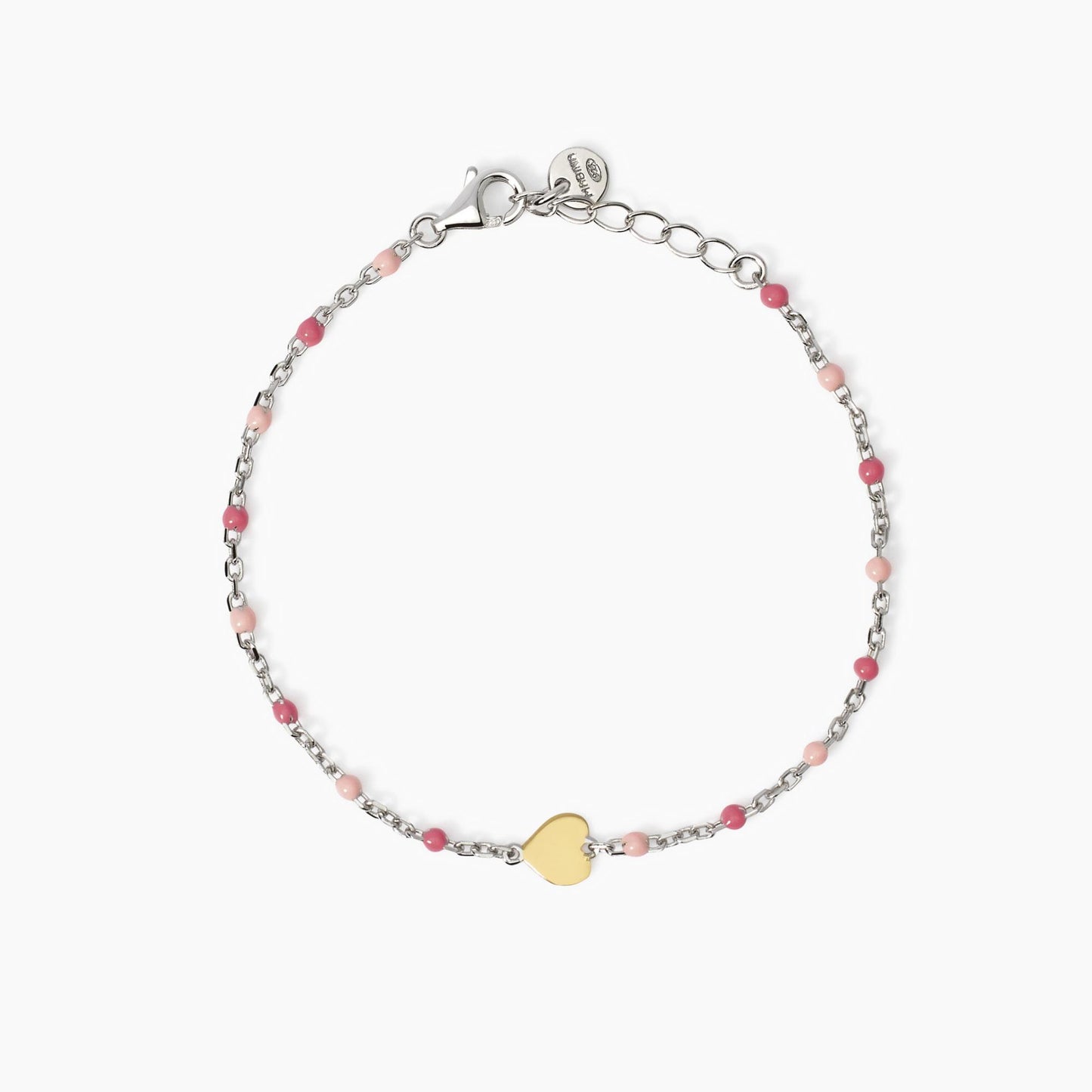 Bracciale Mabina Junior bambina smaltini e cuore oro9kt