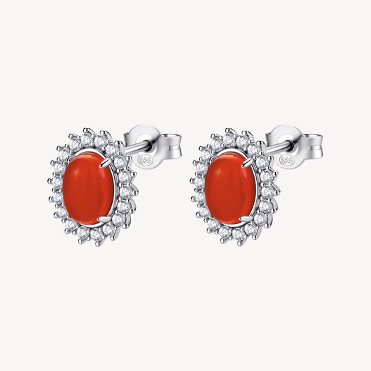 Orecchini argento Fancy corniola
