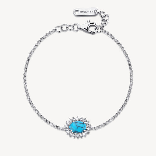 Bracciale argento Fancy cloud light blue