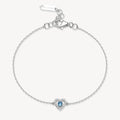Bracciale argento Fancy cuoricino freedom blue