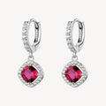 Orecchini argento Fancy passion ruby