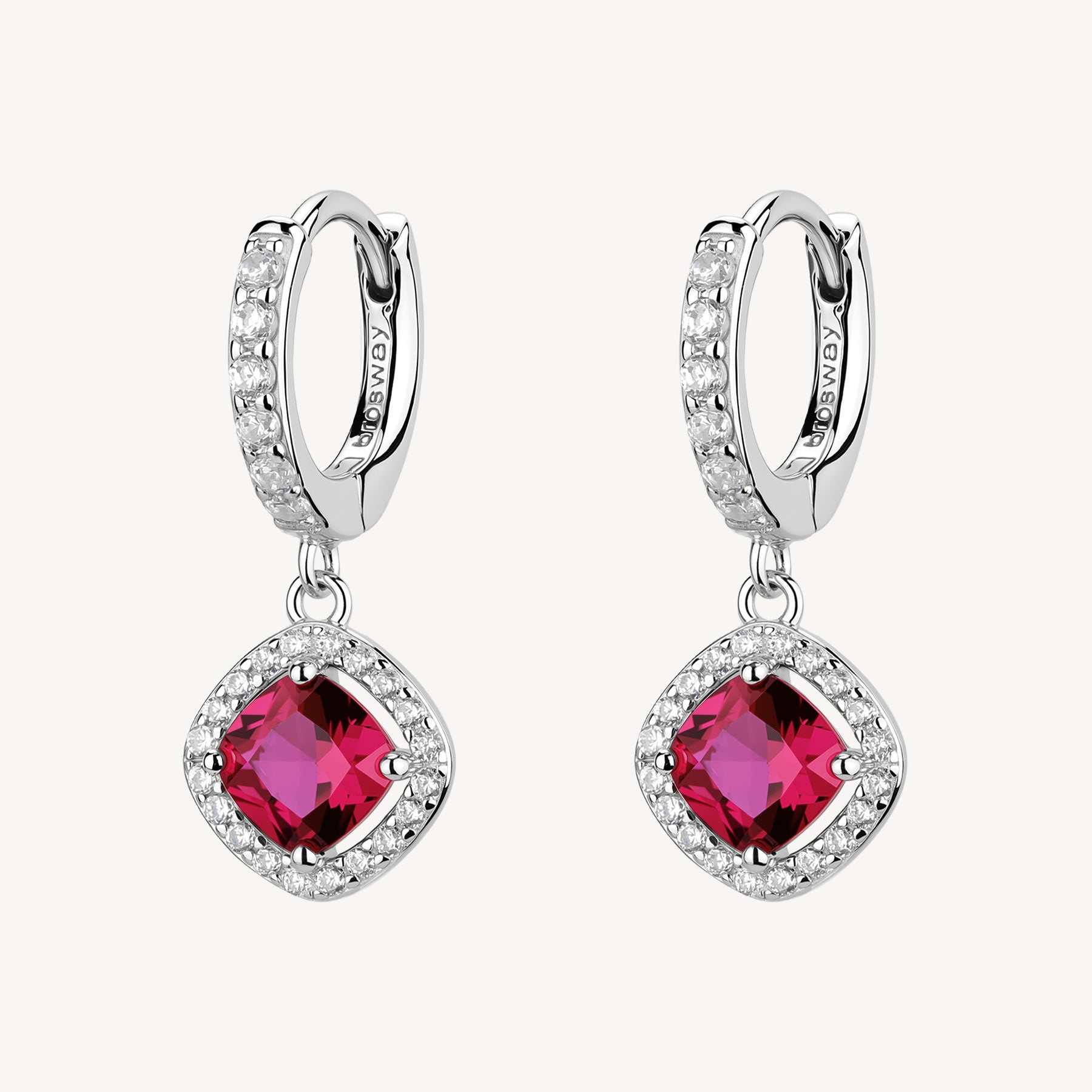 Orecchini argento Fancy passion ruby