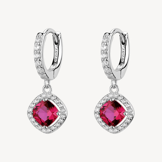 Orecchini argento Fancy passion ruby