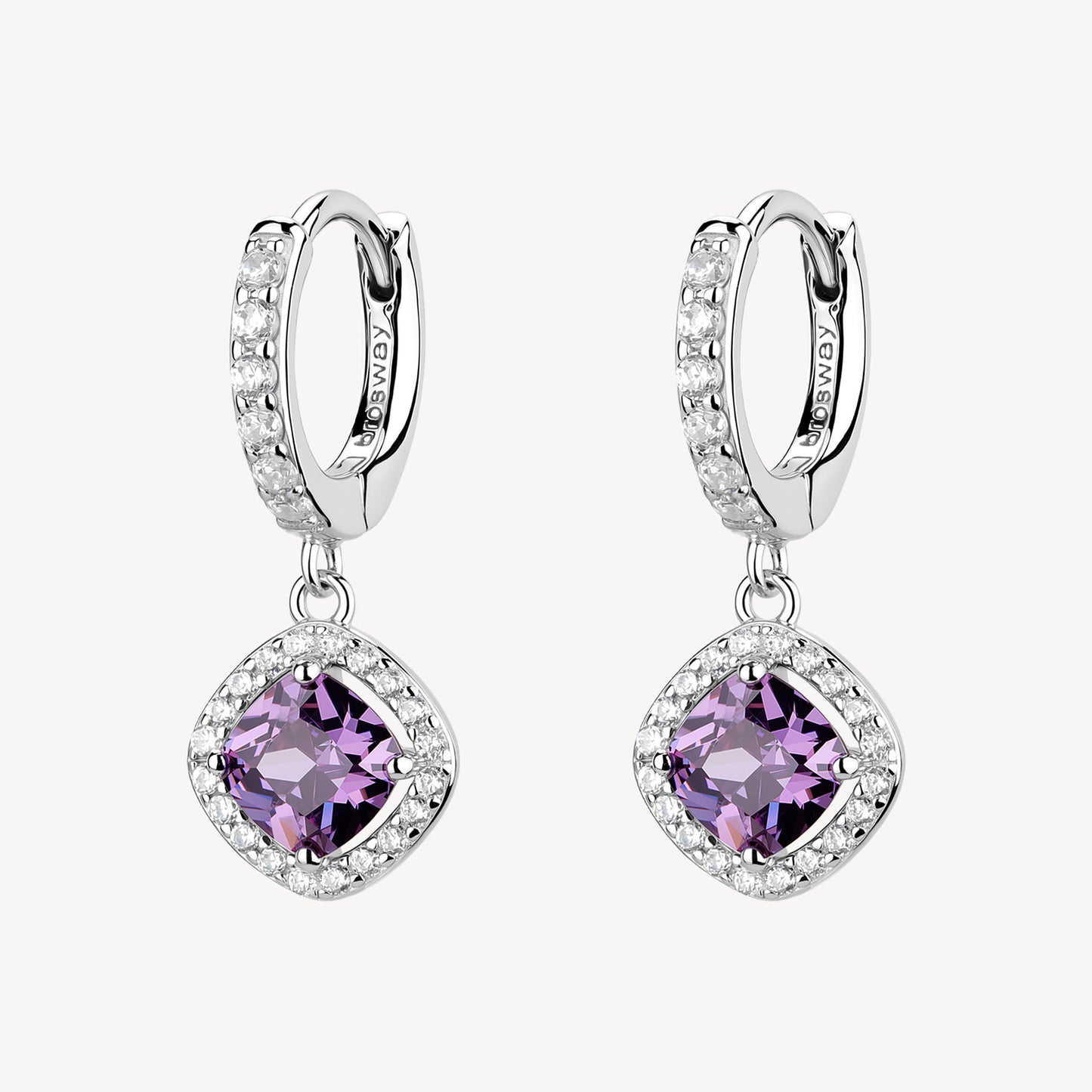 Orecchini argento Fancy magic purple