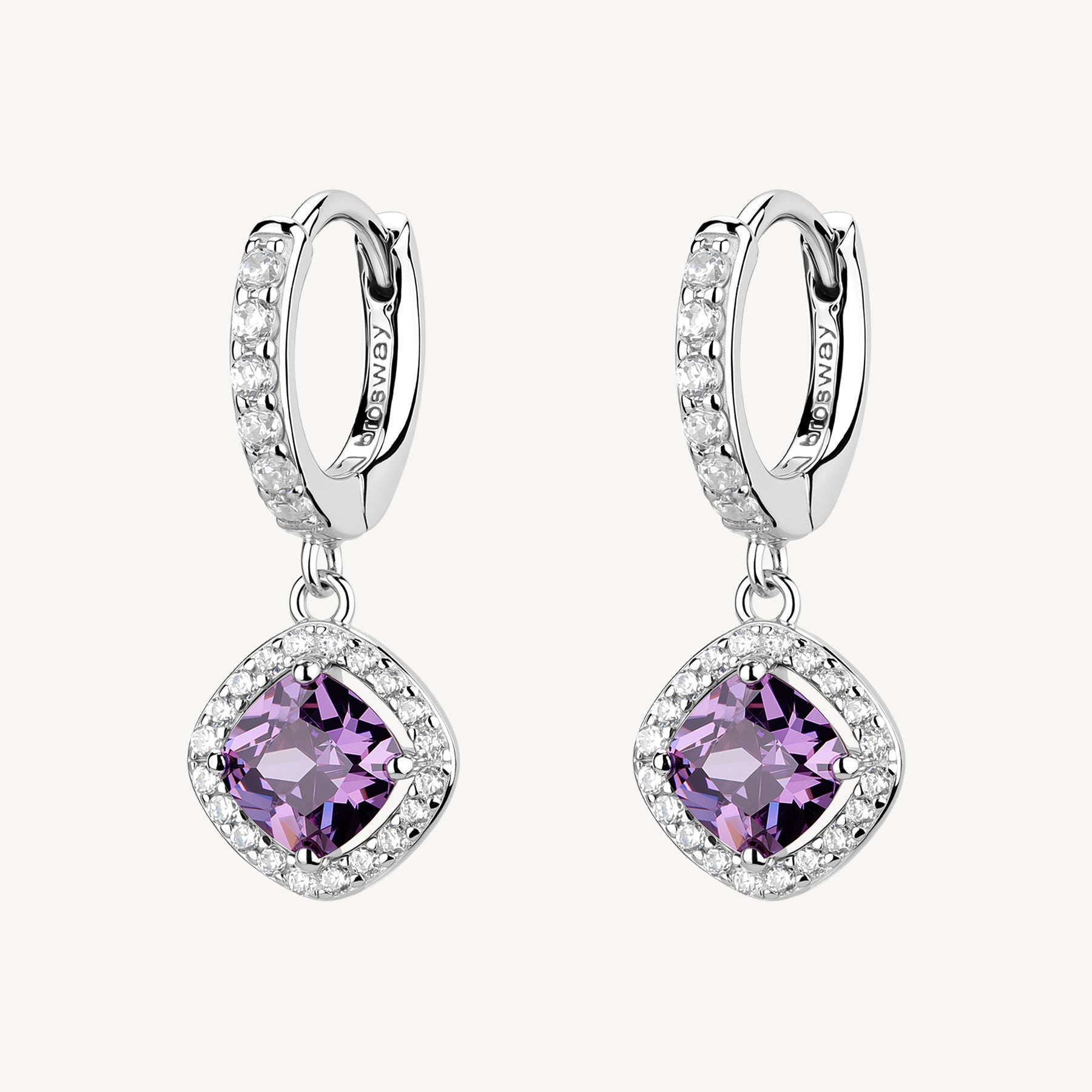 Orecchini argento Fancy magic purple