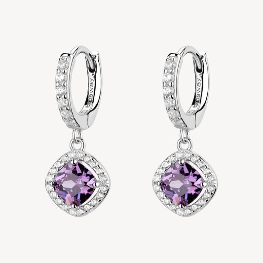 Orecchini argento Fancy magic purple