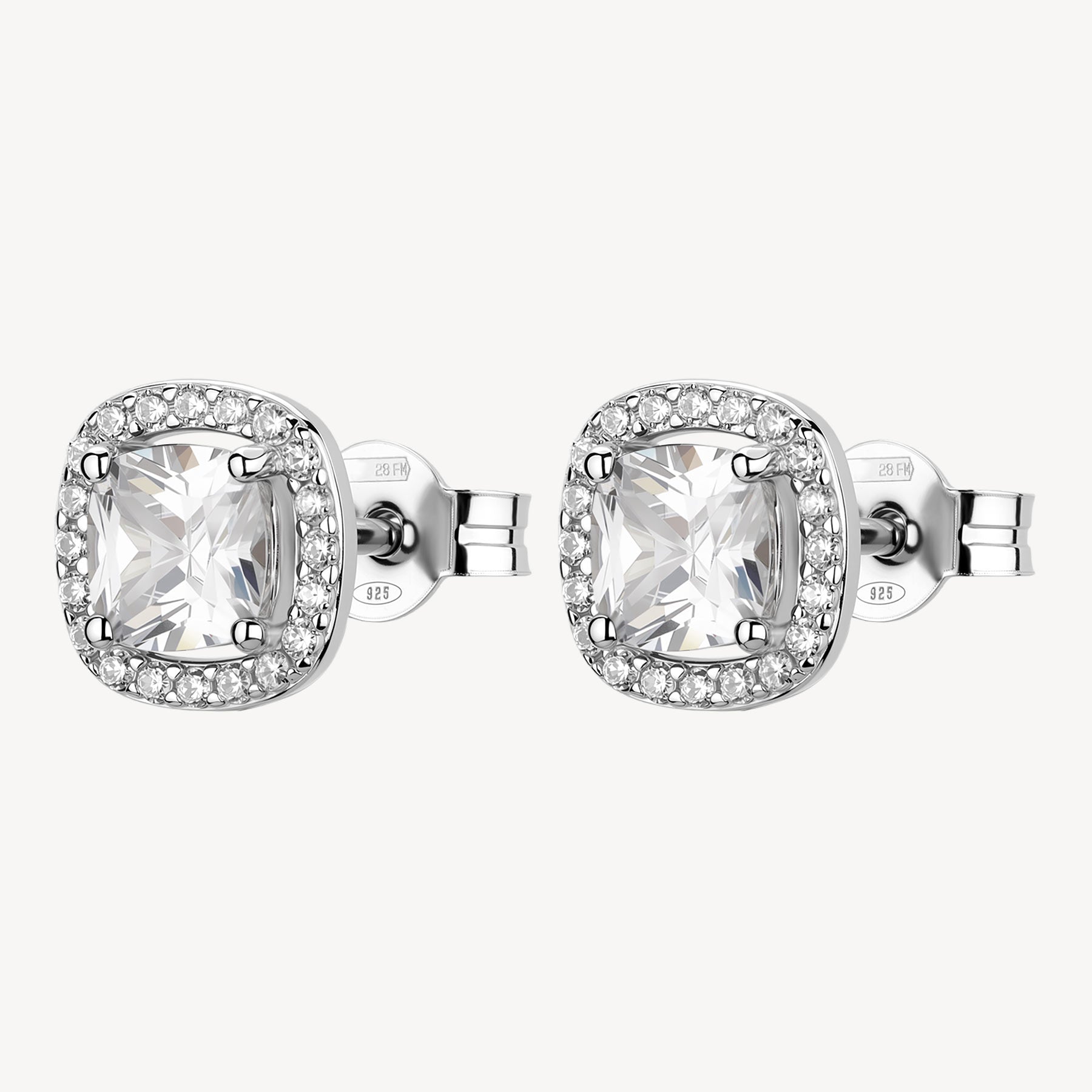 Orecchini argento Fancy infinite white