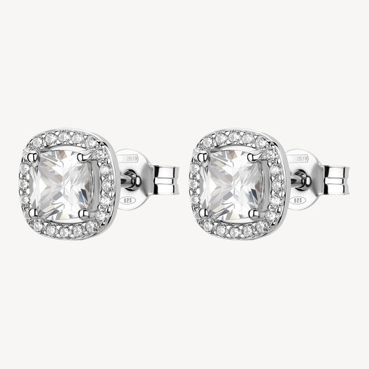 Orecchini argento Fancy infinite white