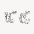 Orecchini argento Fancy infinite white