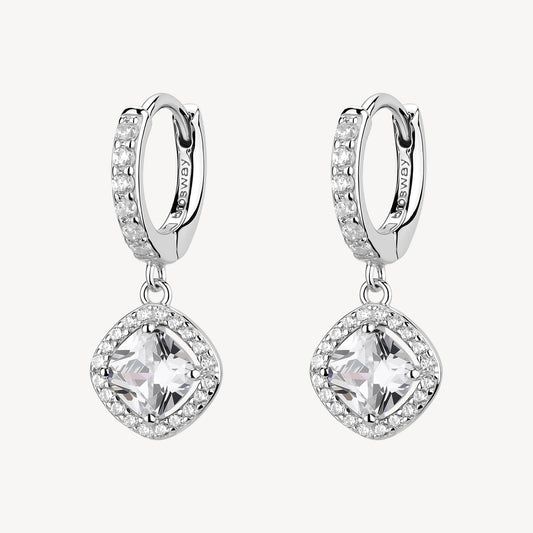 Orecchini argento Fancy infinite white