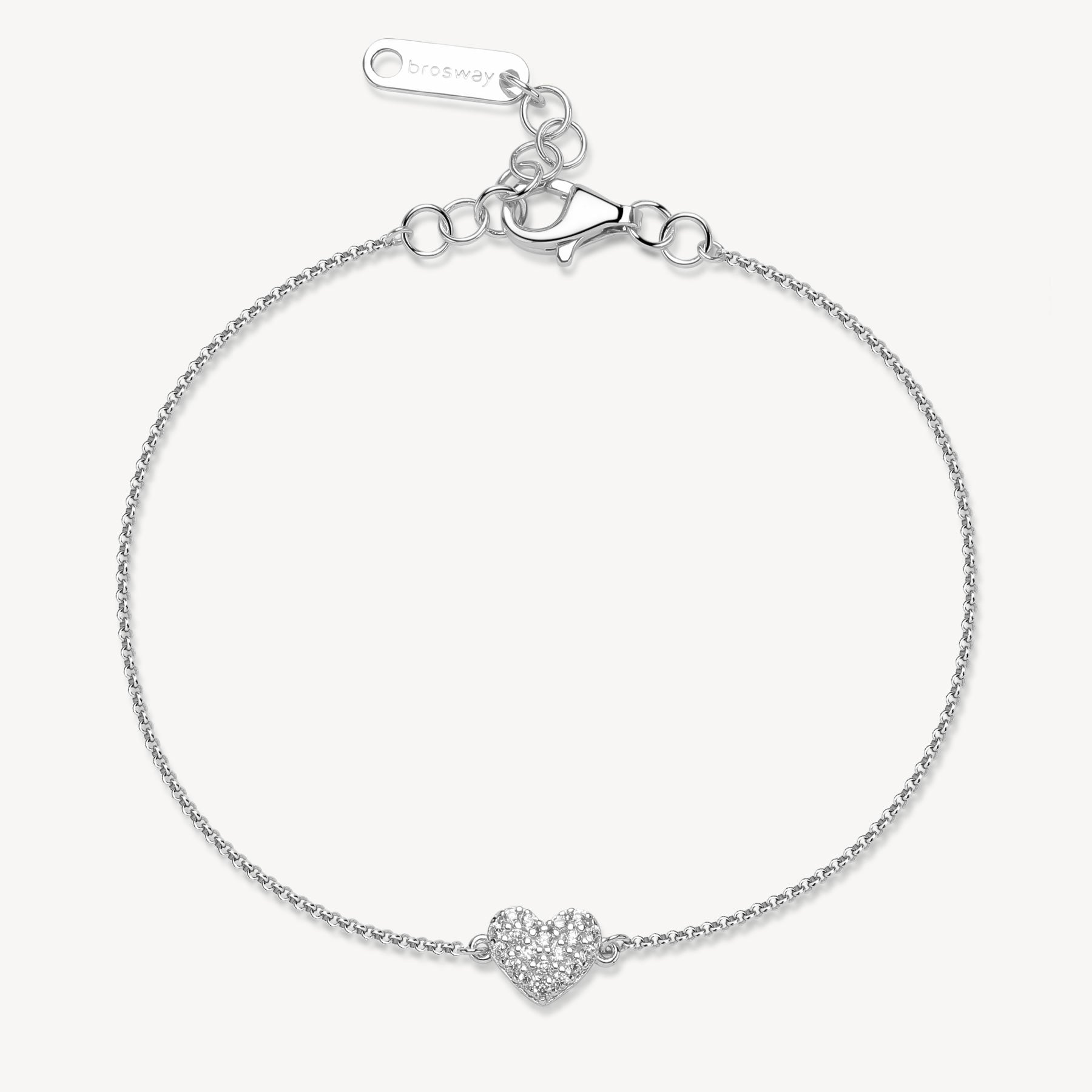 Bracciale Brosway Fancy cuoricino infinite white
