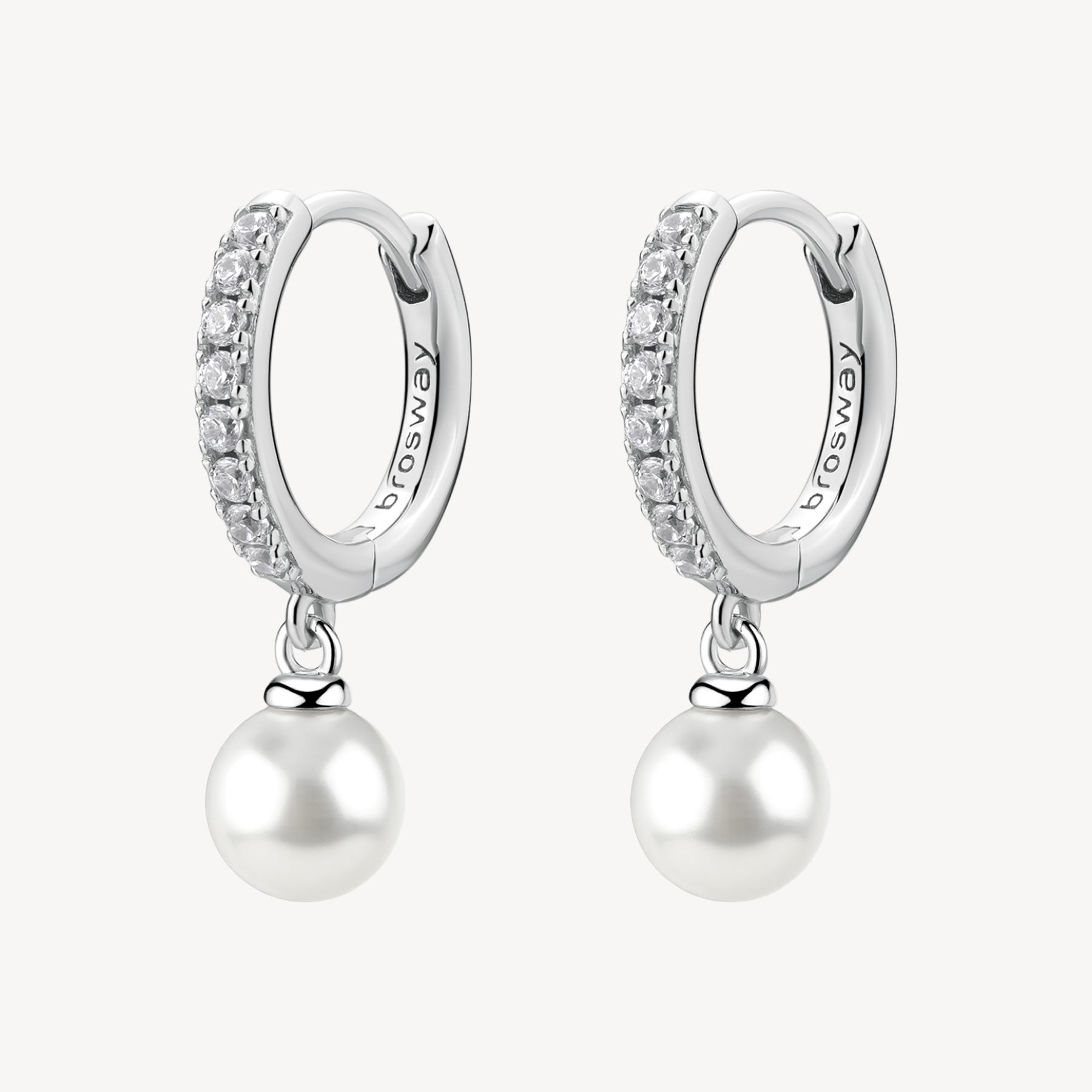 Orecchini argento Fancy cerchietto e perle