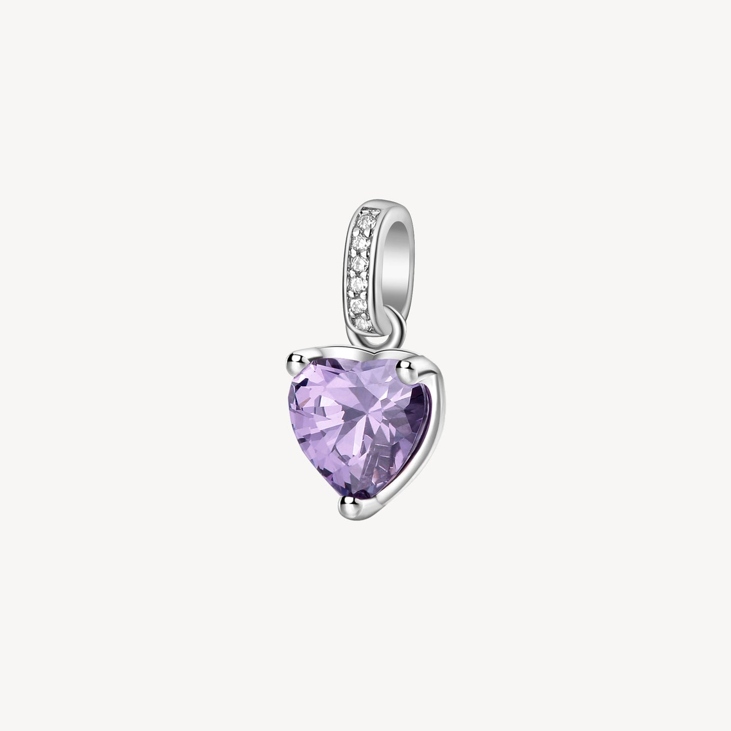 Charm argento Brosway Fancy cuore purple
