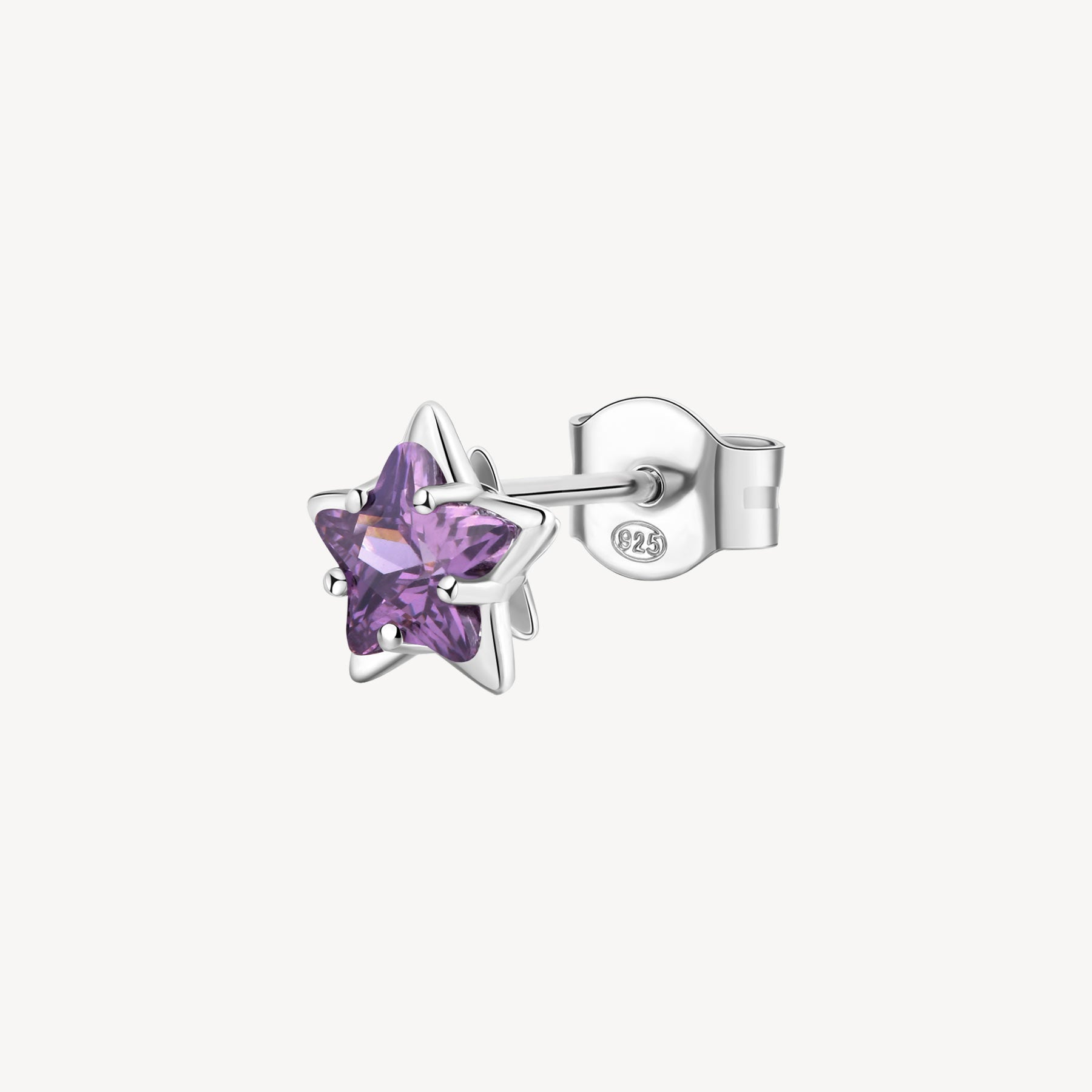 Mono orecchino a lobo Brosway Fancy purple stella