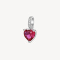 Charm argento Brosway Fancy cuore passion ruby