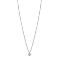 Collana Rosato cuoricino zirconato argento