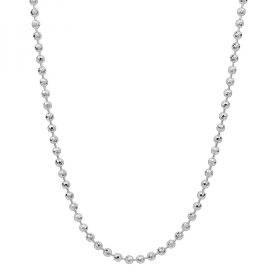 Collana Rosato Storie Catena con palline sfaccettate