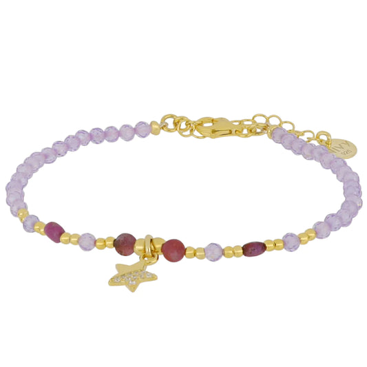 Bracciale donna Nivy stellina lilla