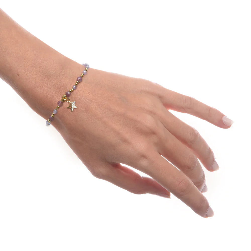Bracciale donna Nivy stellina lilla