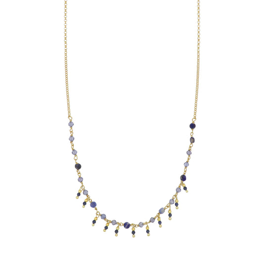 Collana Nivy donna pietre blu