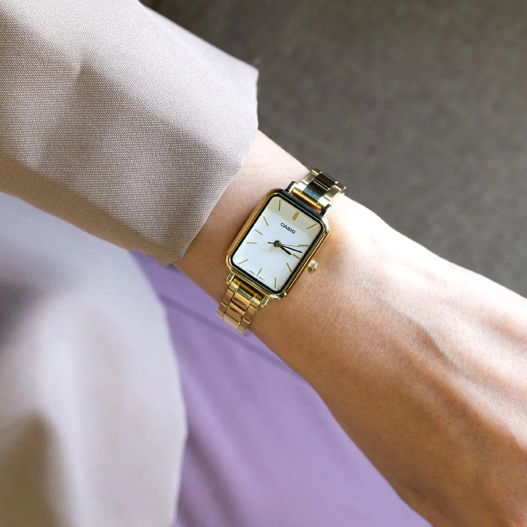 Orologio Casio donna golden rettangolare