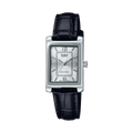 Orologio Casio donna Analogico rettangolare con cinturino in pelle